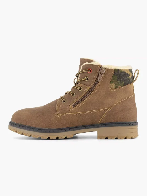 Bruine Veterboot Gevoerd