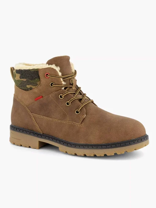 Bruine Veterboot Gevoerd