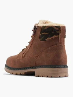 Bruine Veterboot Gevoerd
