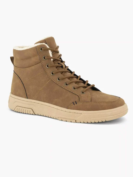 Cognac Hoge Sneaker