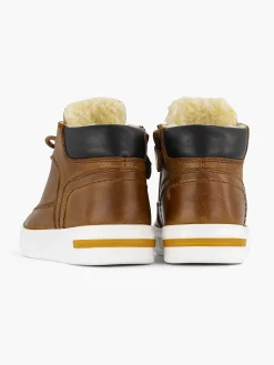 Cognac Leren Sneaker