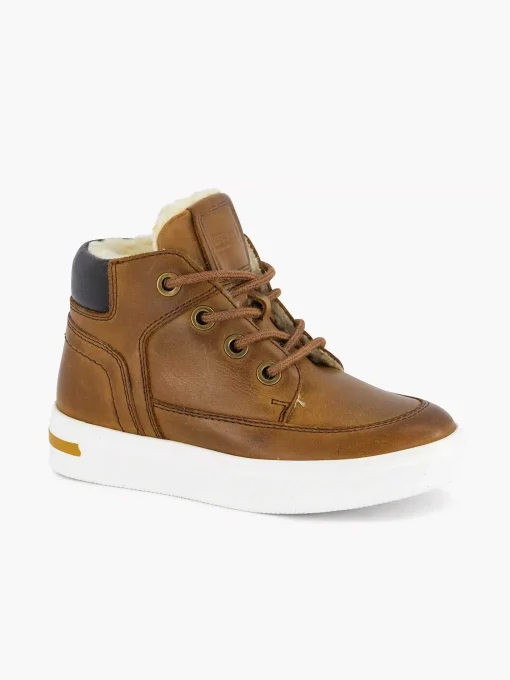 Cognac Leren Sneaker