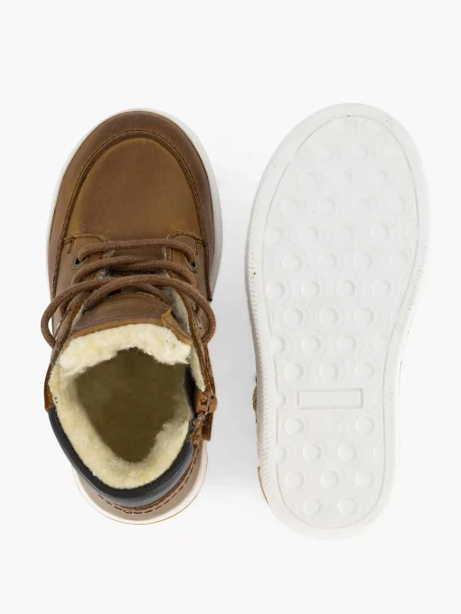 Cognac Leren Sneaker