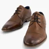 Cognac Leren Veterschoen
