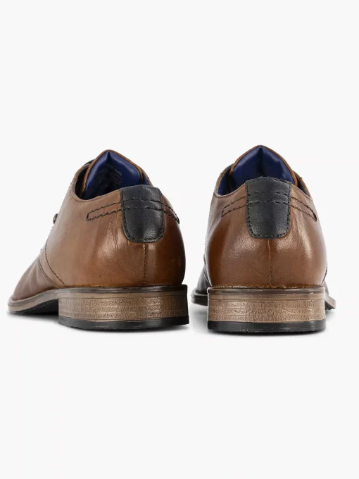 Cognac Leren Veterschoen