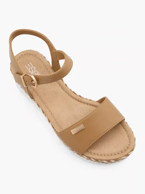 Cognac Platform Sandaal