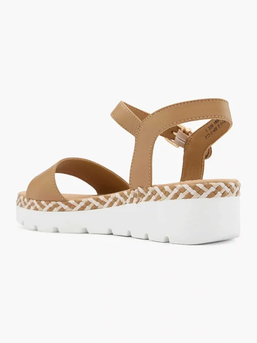 Cognac Platform Sandaal