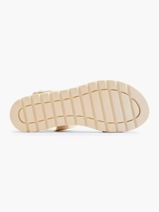 Creme Platform Sandaal