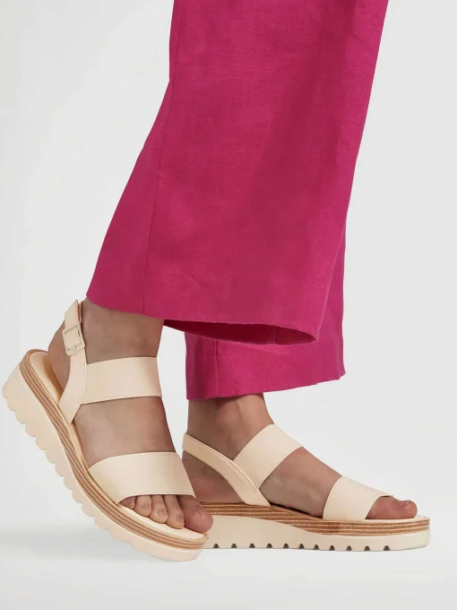 Creme Platform Sandaal