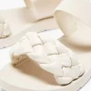 Creme Sandaal Gevlochten