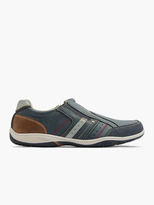 Donkerblauwe Comfort Instapper