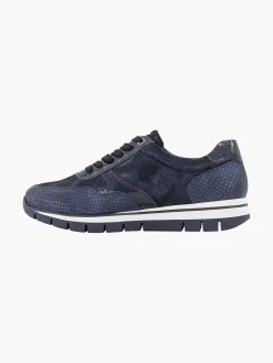 Donkerblauwe Comfort Sneaker Croco
