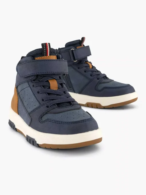Donkerblauwe Hoge Sneaker