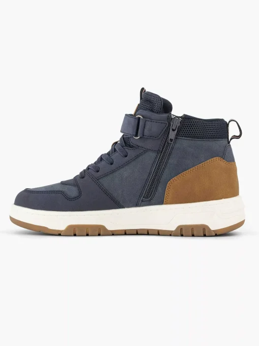 Donkerblauwe Hoge Sneaker