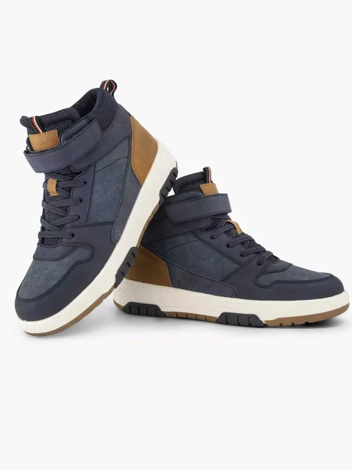 Donkerblauwe Hoge Sneaker