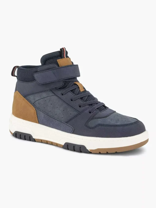 Donkerblauwe Hoge Sneaker