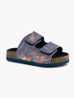Donkerblauwe Slipper Spiderman