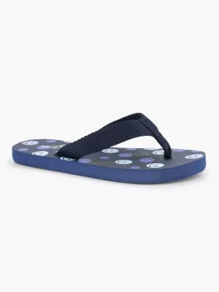Donkerblauwe Teenslipper Smiley