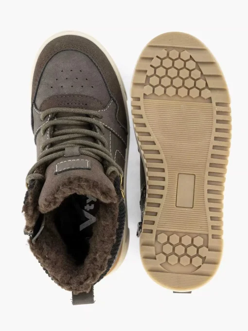 Donkerbruine Hoge Sneaker