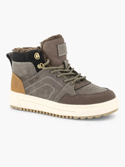 Donkerbruine Hoge Sneaker