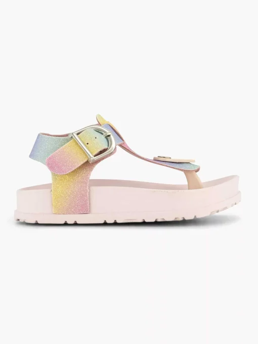 Gekleurde Glitter Sandaal