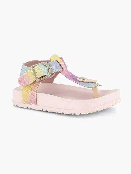 Gekleurde Glitter Sandaal