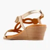 Gouden Comfort Sandalette