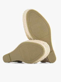Gouden Espadrille Sleehak