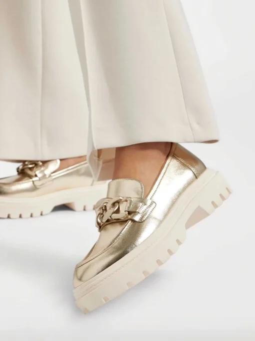 Gouden Metallic Chunky Loafer