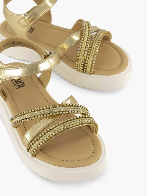 Gouden Platform Sandaal