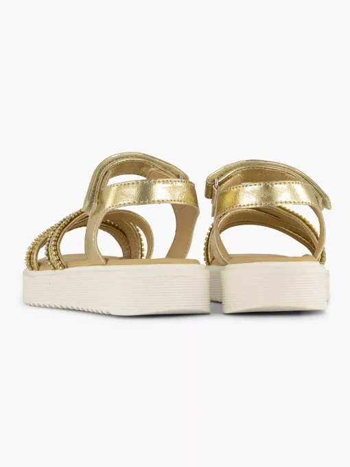 Gouden Platform Sandaal