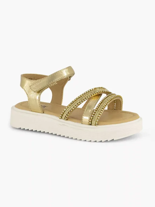 Gouden Platform Sandaal