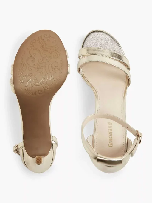 Gouden Sandalette Metallic
