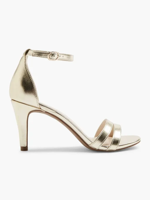 Gouden Sandalette Metallic