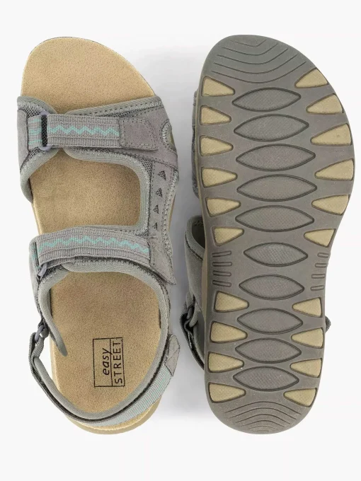 Grijze Comfort Sandaal