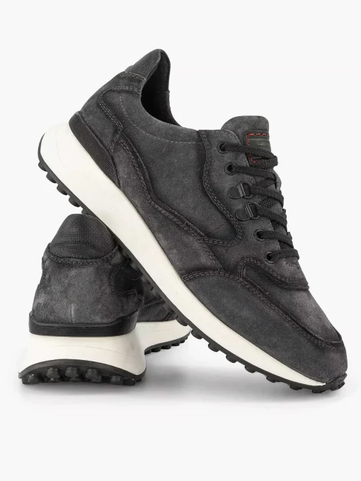 Grijze Leren Sneaker