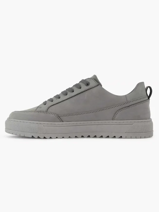 Grijze Leren Sneaker