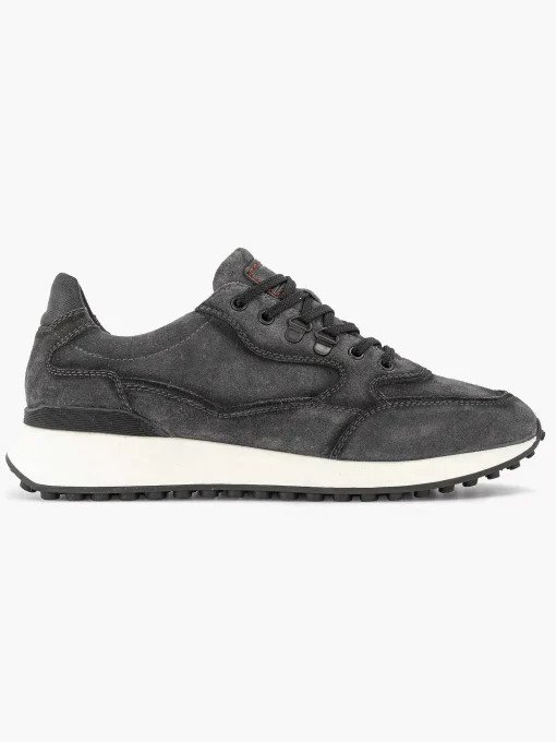 Grijze Leren Sneaker