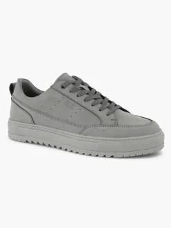 Grijze Leren Sneaker