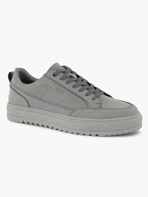 Grijze Leren Sneaker