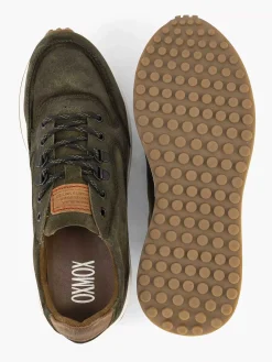 Groene Leren Chunky Sneaker