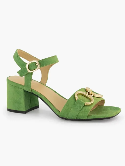 Groene Sandalette Sierketting
