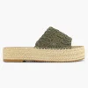 Khaki Platform Slipper