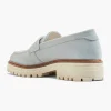 Lichtblauwe Chunky Nubuck Loafer