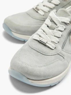 Lichtblauwe Leren Sneaker