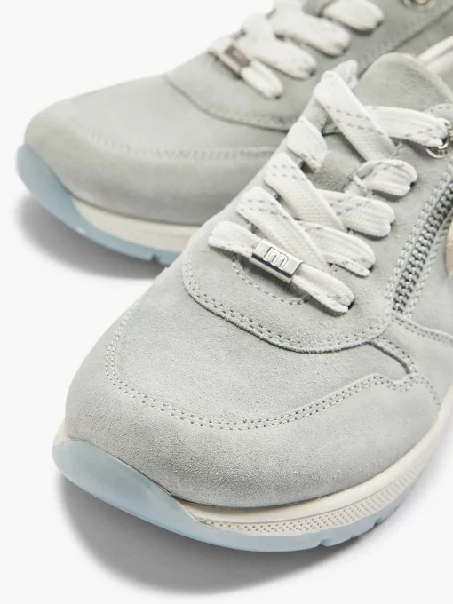 Lichtblauwe Leren Sneaker