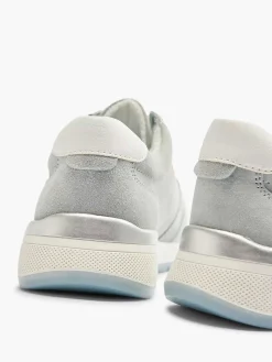 Lichtblauwe Leren Sneaker