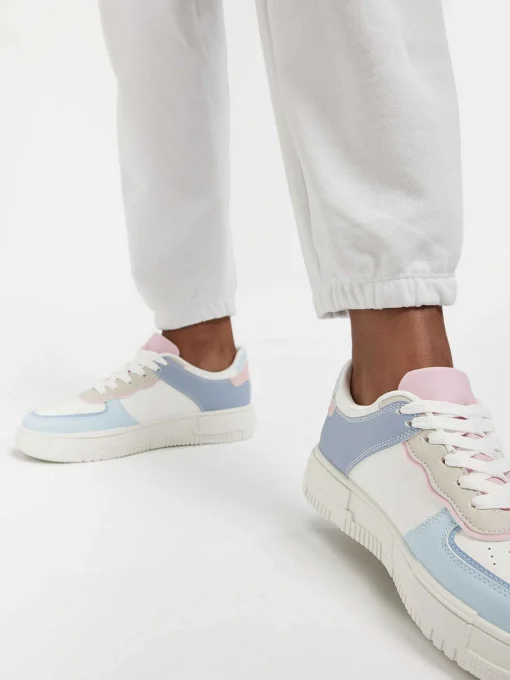 Lichtblauwe Platform Sneaker