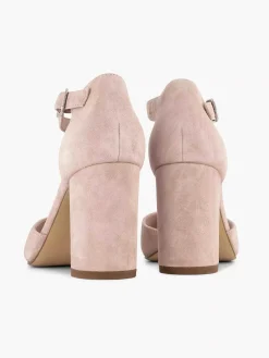 Lichtroze Suede Sandalette