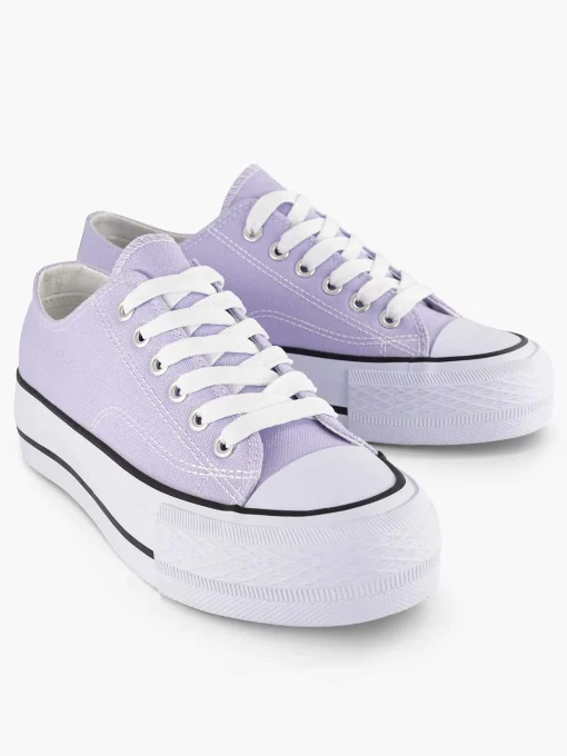 Lila Canvas Sneaker